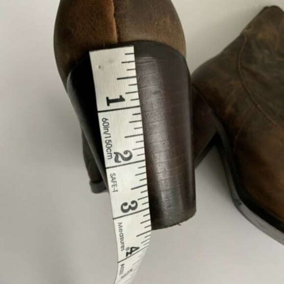 Corral Boots Size 10M Brown Short Leather Distressed Boots - Picture 9 of 12